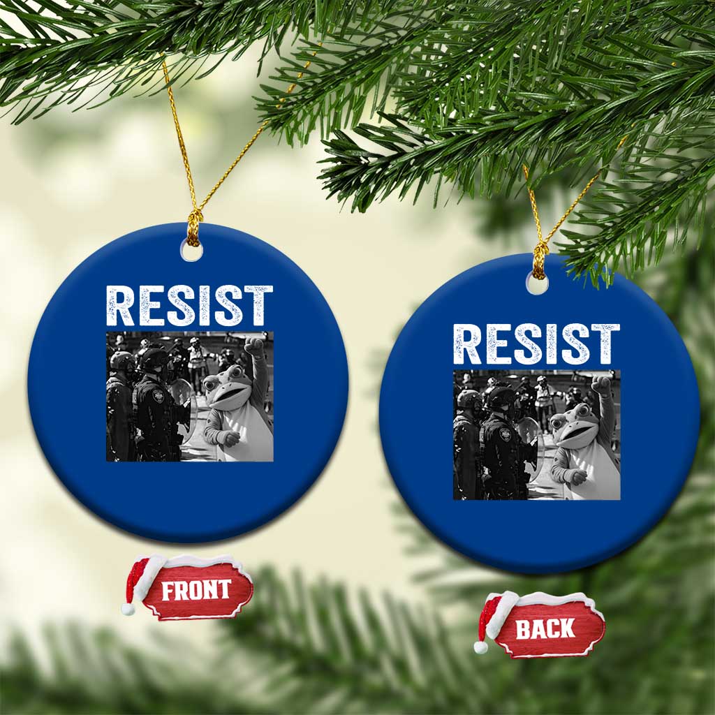 Portland Frog Protest Ceramic Ornament Funny Rebel Gift TS12 1pc Blue Print Your Wear