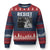 Portland Frog Protest Ugly Christmas Sweater Funny Rebel Gift TS12 Navy Red Print Your Wear
