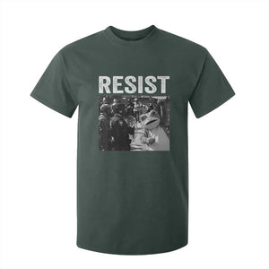 Portland Frog Protest T Shirt For Kid Funny Rebel Gift TS12 Dark Forest Green Print Your Wear