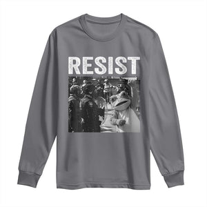 Portland Frog Protest Long Sleeve Shirt Funny Rebel Gift TS12 Charcoal Print Your Wear