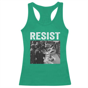 Portland Frog Protest Racerback Tank Top Funny Rebel Gift - Print Your Wear