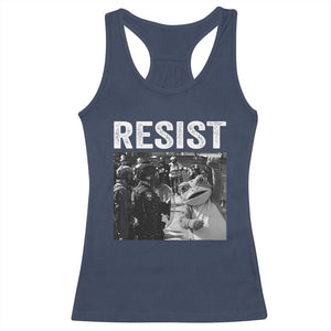 Portland Frog Protest Racerback Tank Top Funny Rebel Gift - Print Your Wear