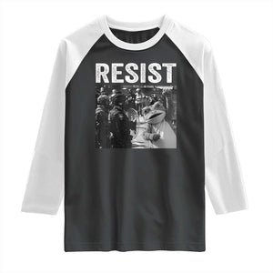 Portland Frog Protest Raglan Shirt Funny Rebel Gift - Print Your Wear