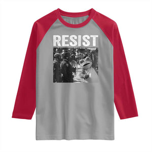 Portland Frog Protest Raglan Shirt Funny Rebel Gift TS12 Sport Gray Red Print Your Wear