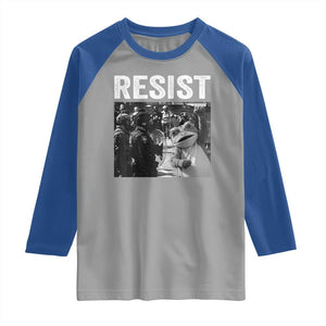 Portland Frog Protest Raglan Shirt Funny Rebel Gift - Print Your Wear