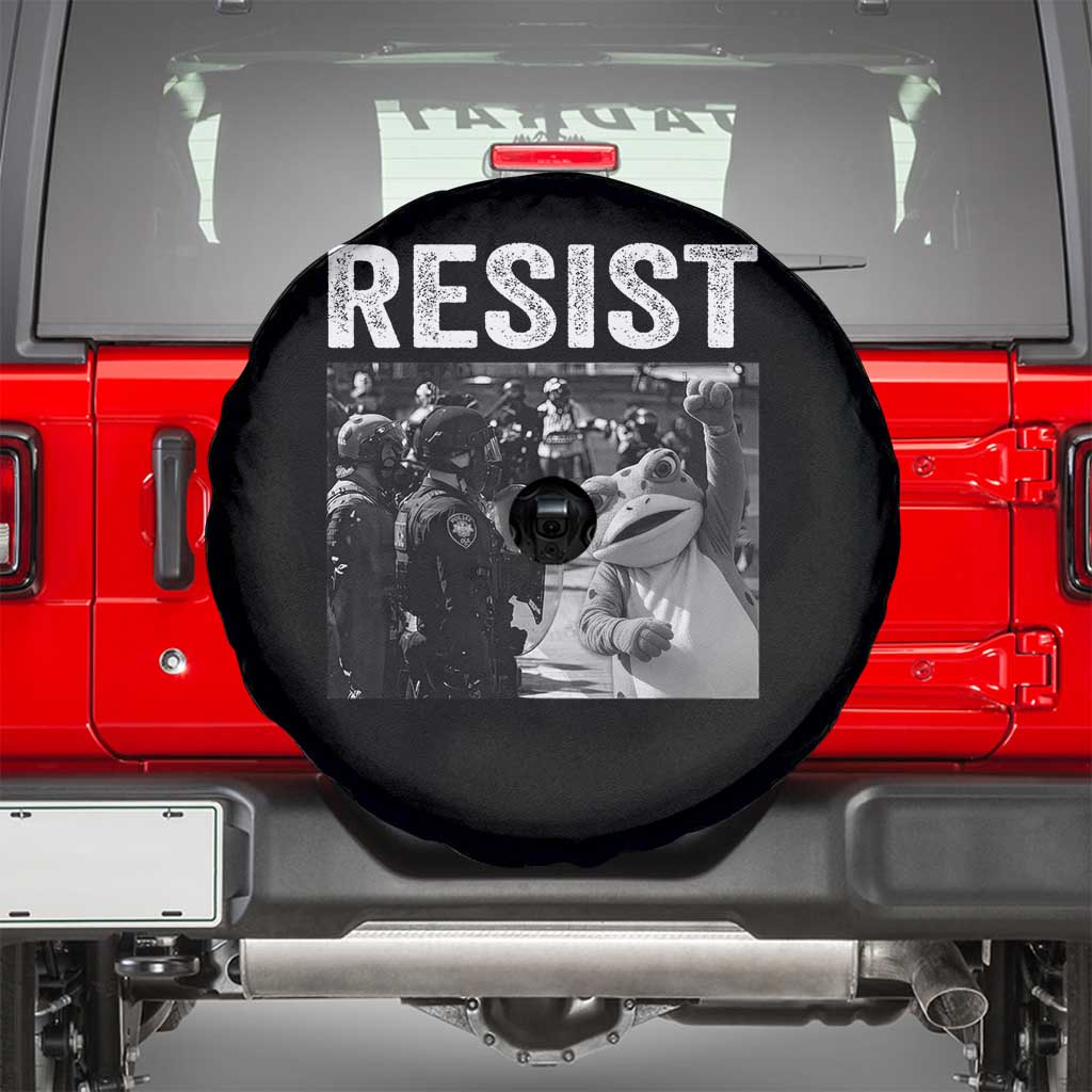 Portland Frog Protest Spare Tire Cover Funny Rebel Gift TS12 Black Print Your Wear
