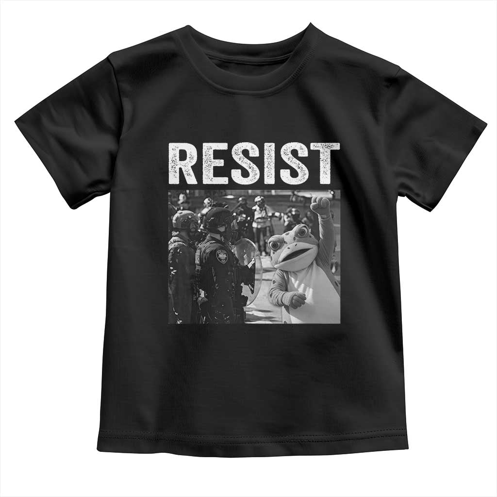 Portland Frog Protest Toddler T Shirt Funny Rebel Gift - Print Your Wear