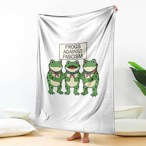 Frogs Against Fascism Throw Blanket Funny Portland Meme Humor Gift TS12 Print Your Wear