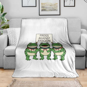 Frogs Against Fascism Throw Blanket Funny Portland Meme Humor Gift TS12 Print Your Wear