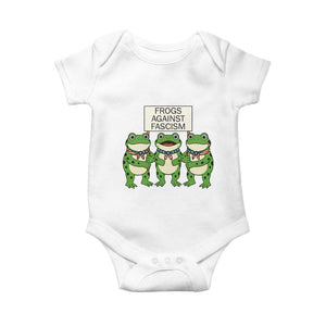 Frogs Against Fascism Baby Onesie Funny Portland Meme Humor Gift - Print Your Wear