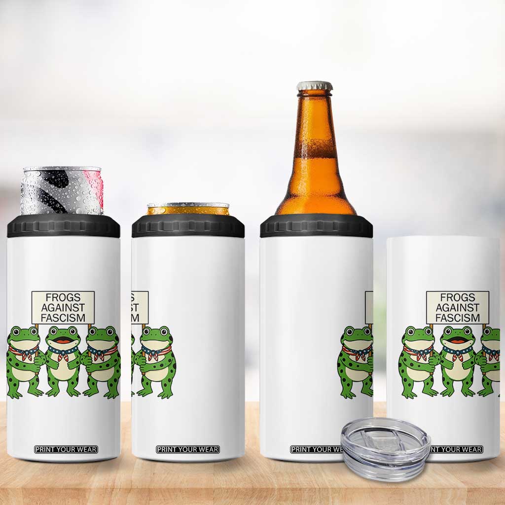 Frogs Against Fascism 4 in 1 Can Cooler Tumbler Funny Portland Meme Humor Gift TS12 Print Your Wear