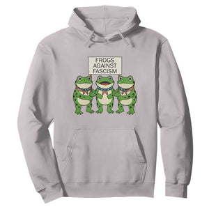 Frogs Against Fascism Hoodie Funny Portland Meme Humor Gift TS12 Ice Gray Print Your Wear