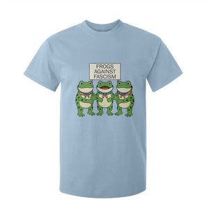 Frogs Against Fascism T Shirt For Kid Funny Portland Meme Humor Gift TS12 Light Blue Print Your Wear