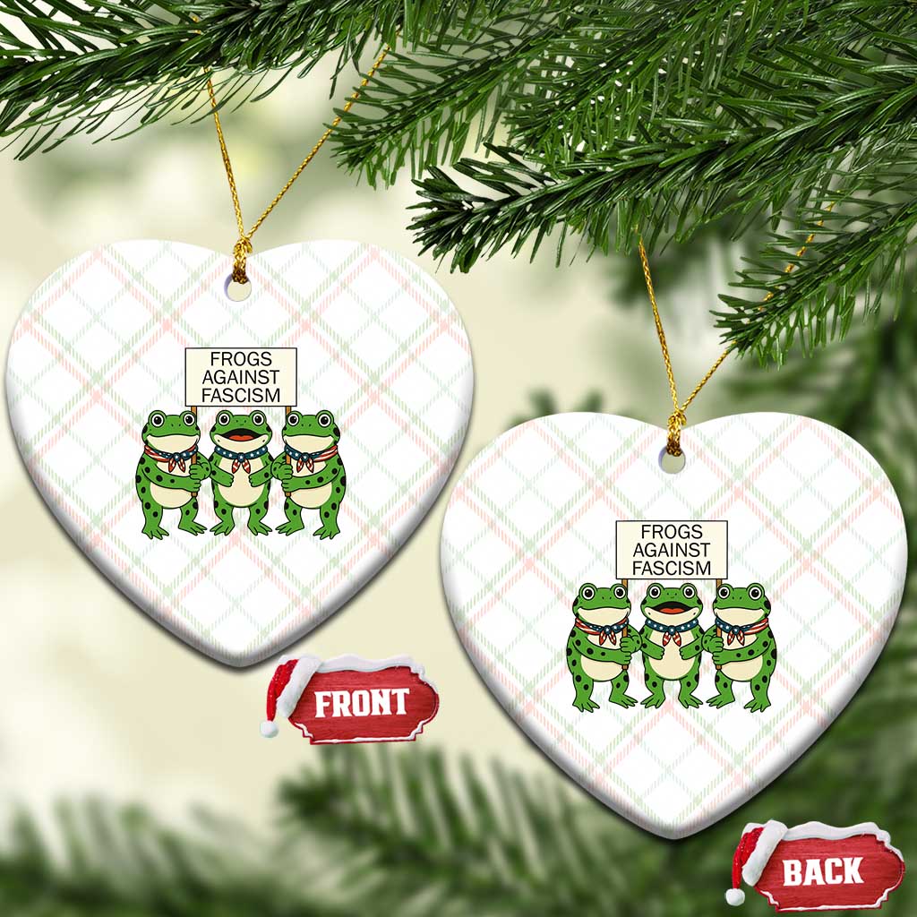 Frogs Against Fascism Ceramic Ornament Funny Portland Meme Humor Gift TS12 Print Your Wear