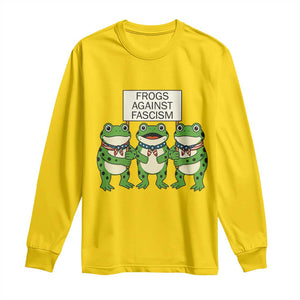 Frogs Against Fascism Long Sleeve Shirt Funny Portland Meme Humor Gift TS12 Daisy Print Your Wear