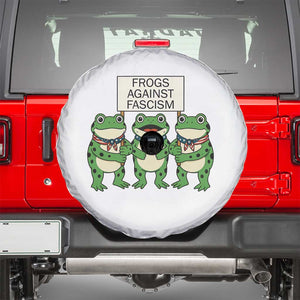 Frogs Against Fascism Spare Tire Cover Funny Portland Meme Humor Gift TS12 White Print Your Wear