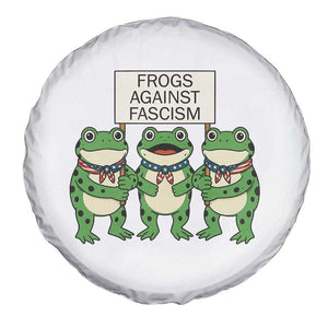 Frogs Against Fascism Spare Tire Cover Funny Portland Meme Humor Gift - Print Your Wear