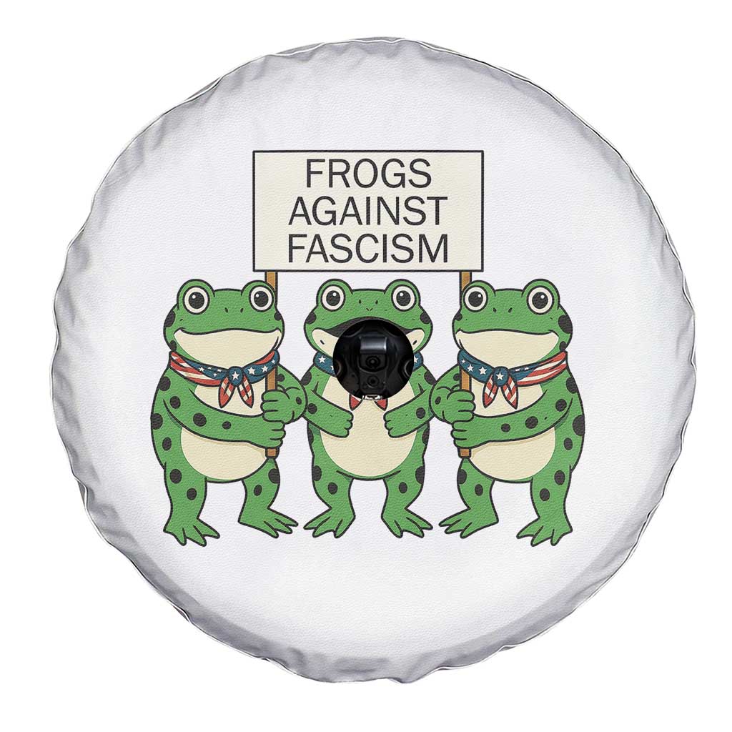 Frogs Against Fascism Spare Tire Cover Funny Portland Meme Humor Gift TS12 Print Your Wear