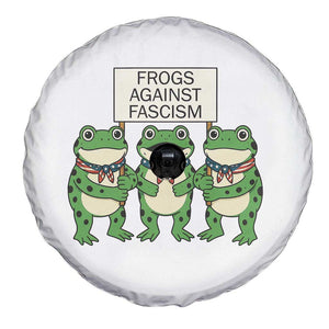 Frogs Against Fascism Spare Tire Cover Funny Portland Meme Humor Gift - Print Your Wear