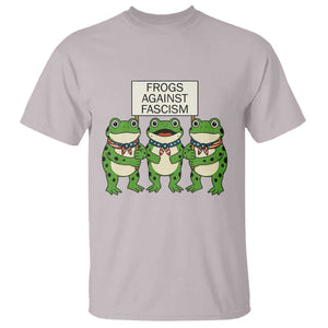 Frogs Against Fascism T Shirt Funny Portland Meme Humor Gift TS12 Ice Gray Print Your Wear