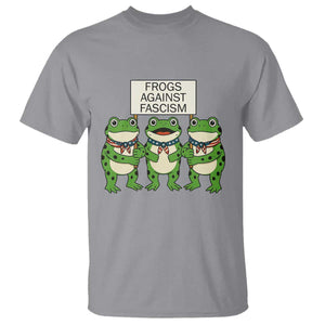 Frogs Against Fascism T Shirt Funny Portland Meme Humor Gift TS12 Sport Gray Print Your Wear