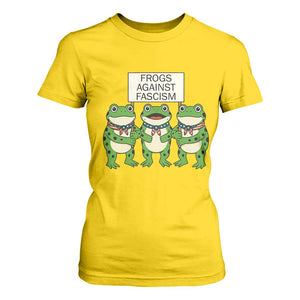 Frogs Against Fascism T Shirt For Women Funny Portland Meme Humor Gift TS12 Daisy Print Your Wear