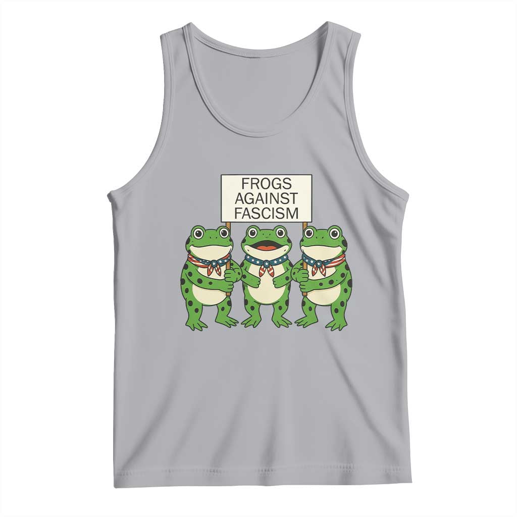 Frogs Against Fascism Tank Top Funny Portland Meme Humor Gift TS12 Athletic Heather Print Your Wear