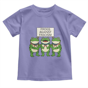 Frogs Against Fascism Toddler T Shirt Funny Portland Meme Humor Gift TS12 Violet Print Your Wear
