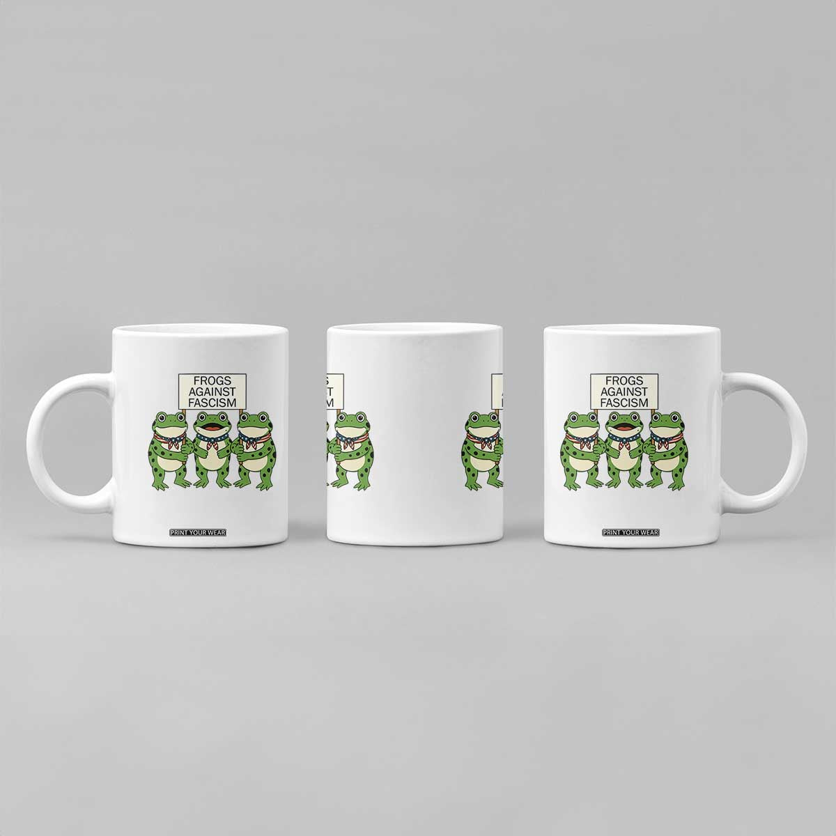 Frogs Against Fascism Coffee Mug Funny Portland Meme Humor Gift TS12 Print Your Wear