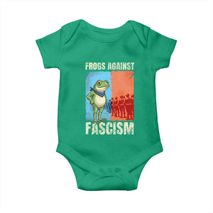Frogs Against Fascism Baby Onesie Portland Protest Vintage Meme Gift TS12 Irish Green Print Your Wear