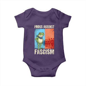 Frogs Against Fascism Baby Onesie Portland Protest Vintage Meme Gift TS12 Purple Print Your Wear