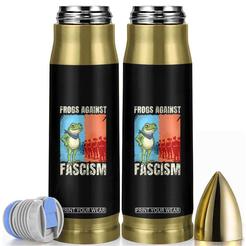Frogs Against Fascism Bullet Tumbler Portland Protest Vintage Meme Gift TS12 Black Print Your Wear