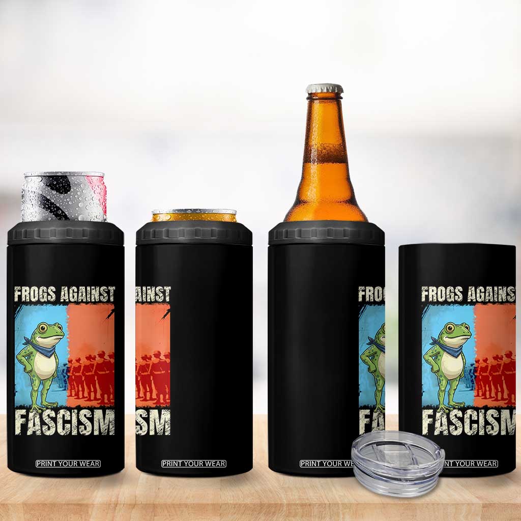 Frogs Against Fascism 4 in 1 Can Cooler Tumbler Portland Protest Vintage Meme Gift TS12 Print Your Wear