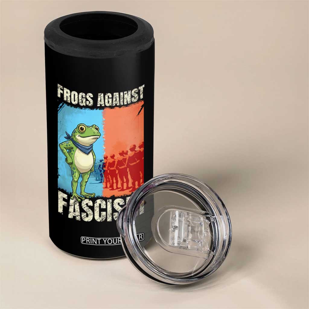 Frogs Against Fascism 4 in 1 Can Cooler Tumbler Portland Protest Vintage Meme Gift TS12 Print Your Wear