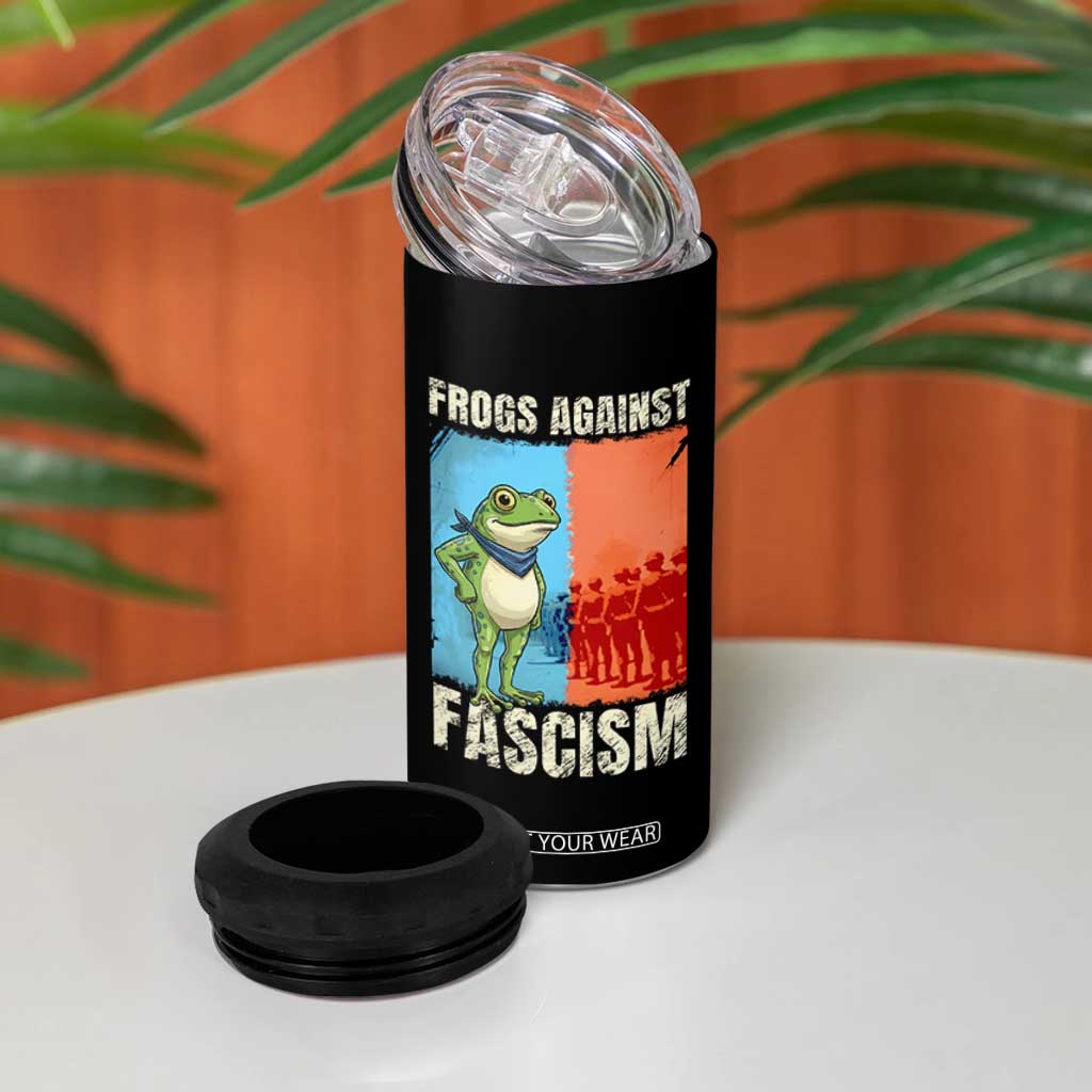 Frogs Against Fascism 4 in 1 Can Cooler Tumbler Portland Protest Vintage Meme Gift TS12 Print Your Wear