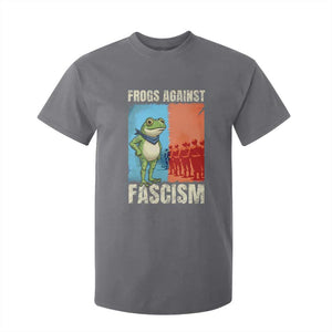 Frogs Against Fascism T Shirt For Kid Portland Protest Vintage Meme Gift TS12 Charcoal Print Your Wear