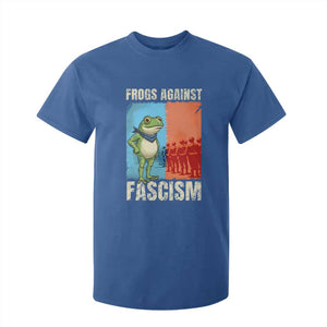 Frogs Against Fascism T Shirt For Kid Portland Protest Vintage Meme Gift TS12 Royal Blue Print Your Wear