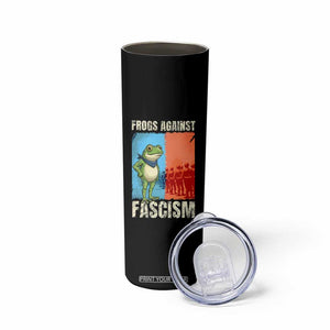 Frogs Against Fascism Skinny Tumbler Portland Protest Vintage Meme Gift TS12 Print Your Wear