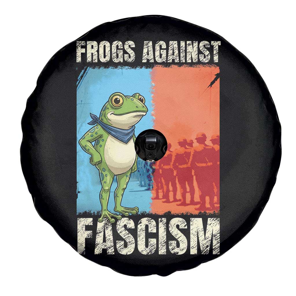 Frogs Against Fascism Spare Tire Cover Portland Protest Vintage Meme Gift TS12 Print Your Wear