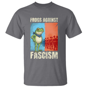 Frogs Against Fascism T Shirt Portland Protest Vintage Meme Gift TS12 Charcoal Print Your Wear
