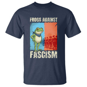 Frogs Against Fascism T Shirt Portland Protest Vintage Meme Gift TS12 Navy Print Your Wear