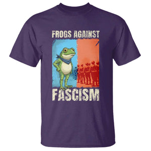 Frogs Against Fascism T Shirt Portland Protest Vintage Meme Gift TS12 Purple Print Your Wear