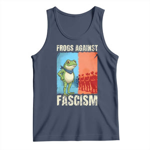 Frogs Against Fascism Tank Top Portland Protest Vintage Meme Gift TS12 Navy Print Your Wear