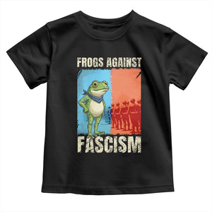 Frogs Against Fascism Toddler T Shirt Portland Protest Vintage Meme Gift - Print Your Wear
