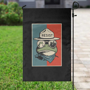 Resist Frog Meme Garden Flag Portland Vintage Aesthetic Gift - Print Your Wear
