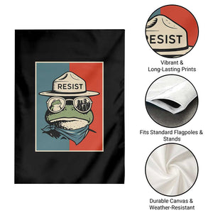 Resist Frog Meme Garden Flag Portland Vintage Aesthetic Gift - Print Your Wear