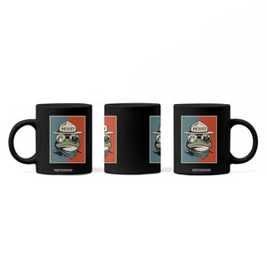 Resist Frog Meme Coffee Mug Portland Vintage Aesthetic Gift - Print Your Wear