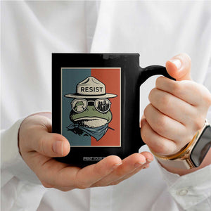 Resist Frog Meme Coffee Mug Portland Vintage Aesthetic Gift - Print Your Wear