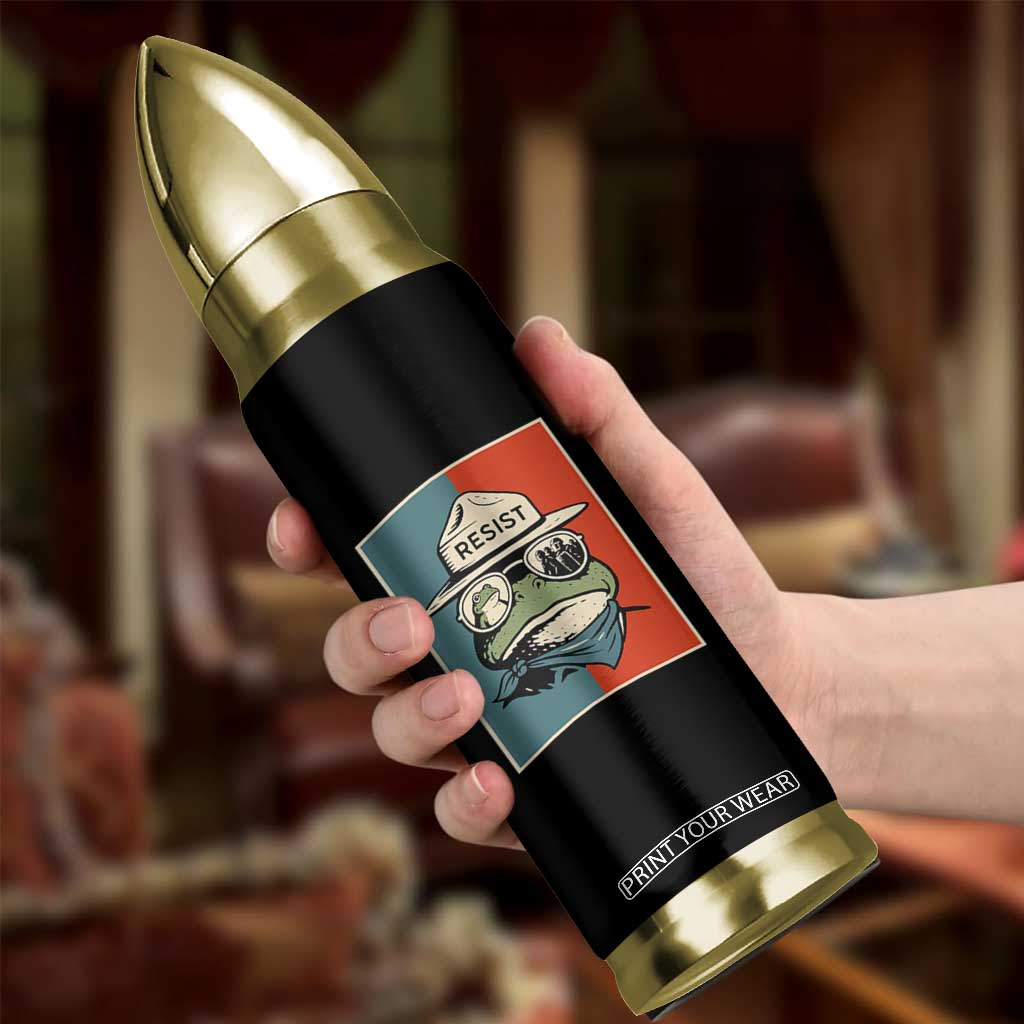 Resist Frog Meme Bullet Tumbler Portland Vintage Aesthetic Gift - Print Your Wear