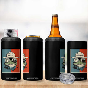Resist Frog Meme 4 in 1 Can Cooler Tumbler Portland Vintage Aesthetic Gift TS12 Print Your Wear
